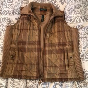 Ralph Lauren Tan Vest size L